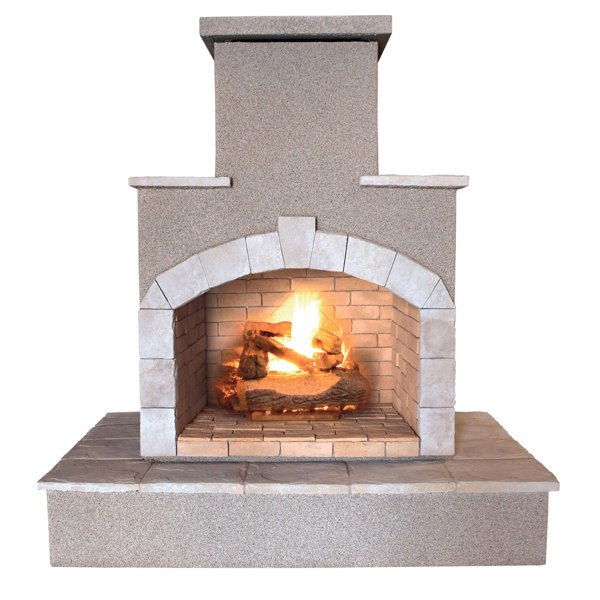 Cal Flame 78" H Propane Outdoor Fireplace Wayfair